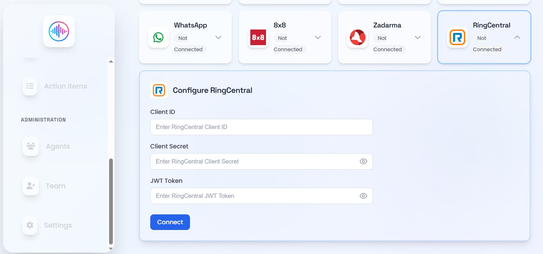 Ringcentral connection